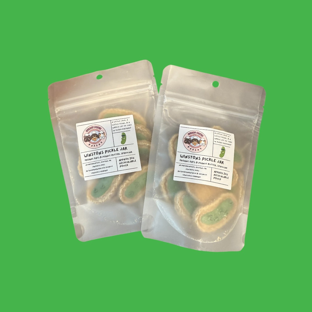 Sunny Paws Bakery Winston’s Pickle Jar Dog Treats